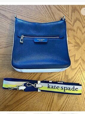 Kate Spade HUDSON messenger crossbody bag Navy